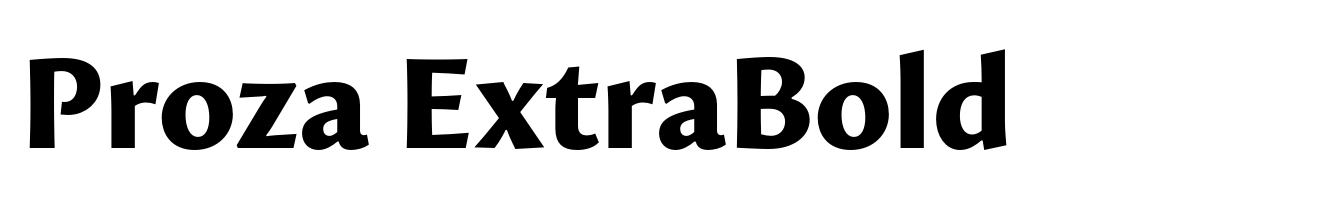 Proza ExtraBold